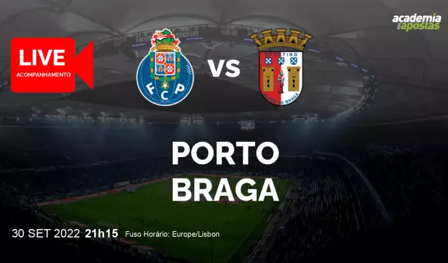 FC Porto SC Braga livestream | Liga Portugal Betclic | 30 September 2022