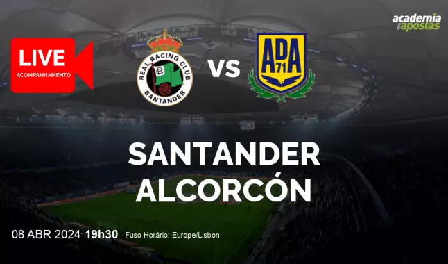Santander Alcorcón livestream | Segunda División | 08 April 2024