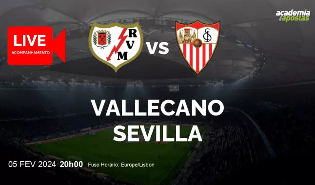 Vallecano Sevilla livestream | Primera División | 05 February 2024