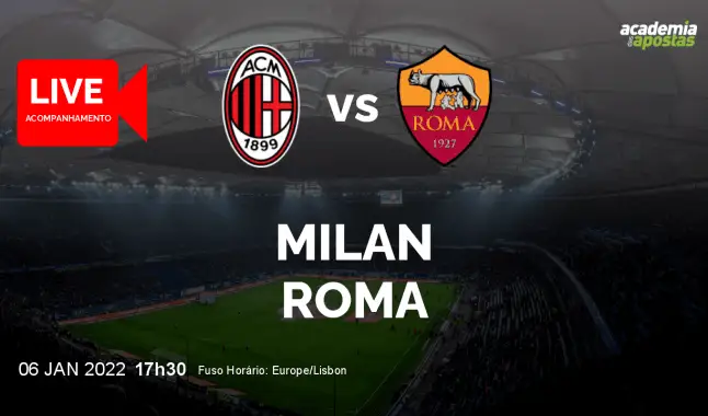 Milan Roma livestream | Serie A | 06 January 2022