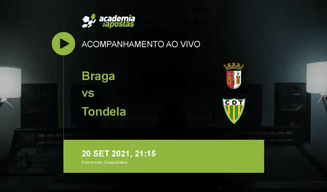 SC Braga Tondela livestream | Liga Portugal Betclic | 20 September 2021