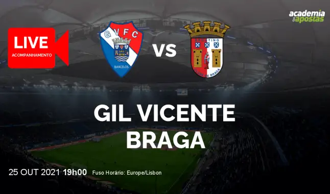 Gil Vicente FC SC Braga livestream | Liga Portugal Betclic | 25 October 2021