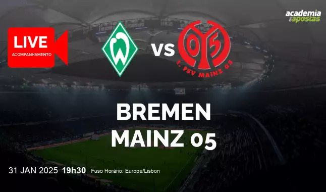 Bremen Mainz 05 livestream | Bundesliga | 31 January 2025
