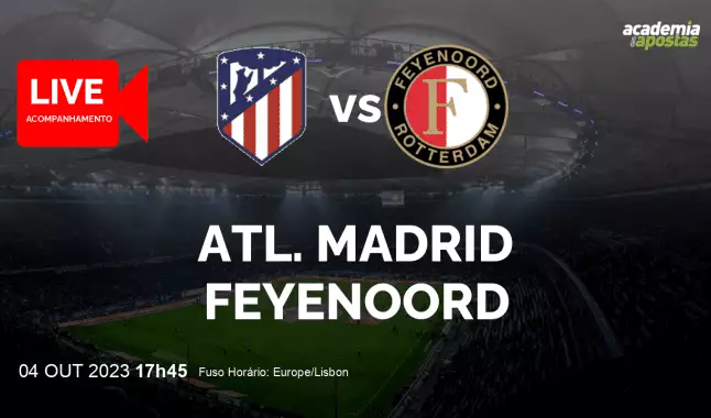 Atl. Madrid Feyenoord livestream | UEFA Champions League | 04 October 2023