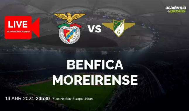 Benfica Moreirense livestream | Liga Portugal Betclic | 14 April 2024