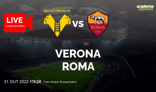 Verona Roma livestream | Serie A | 31 October 2022