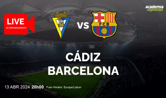 Cádiz Barcelona livestream | Primera División | 13 April 2024