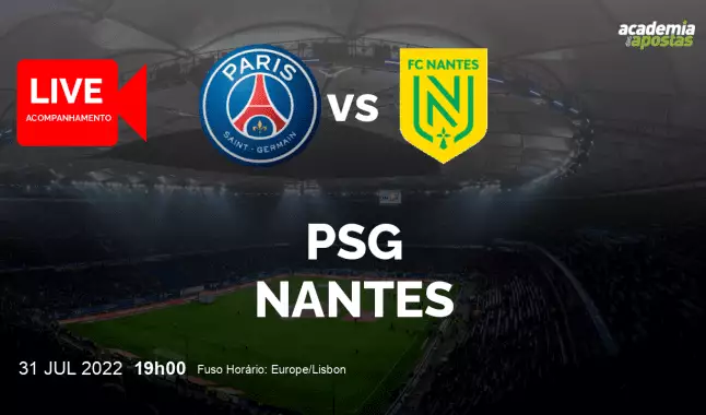 PSG Nantes livestream | Trophée des Champions | 31 July 2022