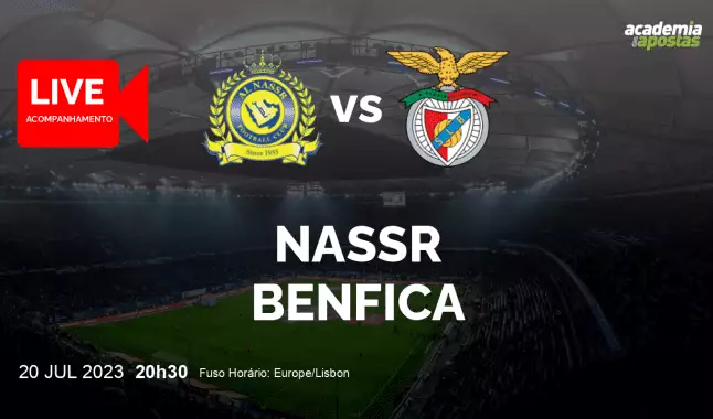 Al-Nassr Benfica livestream | Amigáveis de clubes | 20 July 2023