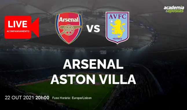 Arsenal Aston Villa livestream | Premier League | 22 October 2021