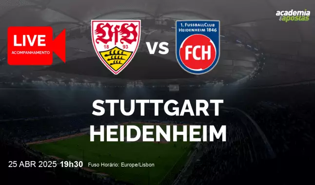 Stuttgart Heidenheim livestream | Bundesliga | 25 April 2025
