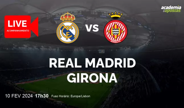 Real Madrid Girona livestream | Primera División | 10 February 2024