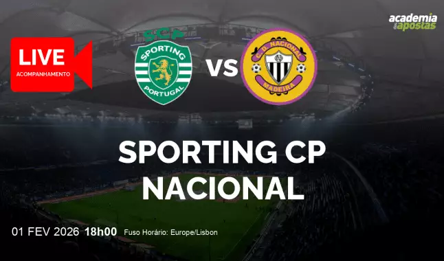 Sporting CP Nacional livestream | Liga Portugal Betclic | 01 February 2026