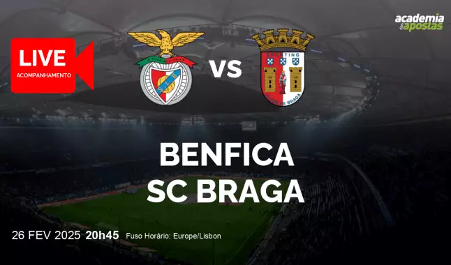 Benfica SC Braga livestream | Taça de Portugal | 26 February 2025
