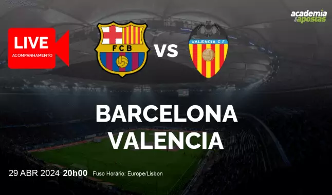 Barcelona Valencia livestream | Primera División | 29 April 2024