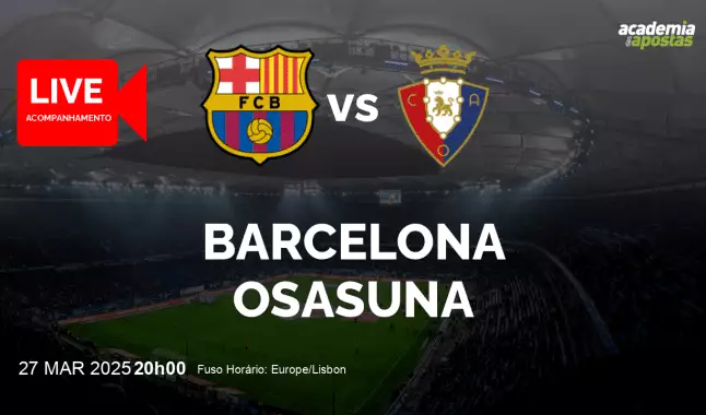 Barcelona Osasuna livestream | Primera División | 27 March 2025