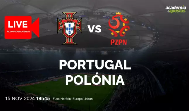Portugal Polónia livestream | UEFA Nations League | 15 November 2024