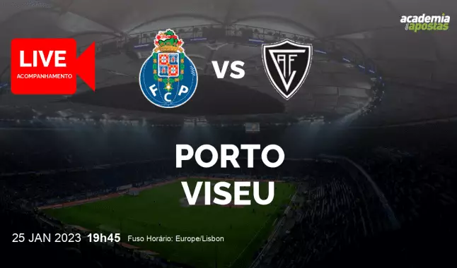 FC Porto Viseu livestream | Taça da Liga | 25 January 2023