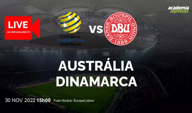 Austrália Dinamarca livestream | Mundial | 30 November 2022