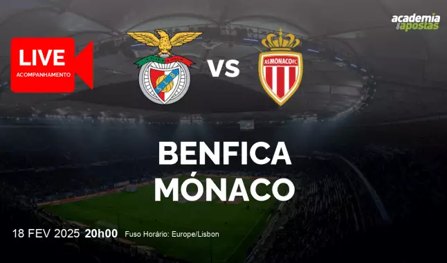 Benfica Mónaco livestream | UEFA Champions League | 18 February 2025