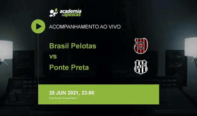 Brasil Pelotas Ponte Preta livestream | Serie B | 26 June 2021