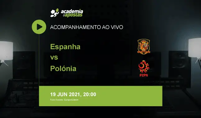 Espanha Polónia livestream | Campeonato Europeu | 19 June 2021