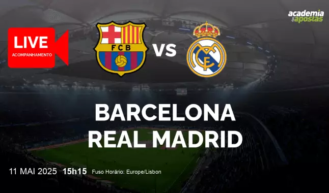 Barcelona Real Madrid livestream | Primera División | 11 May 2025