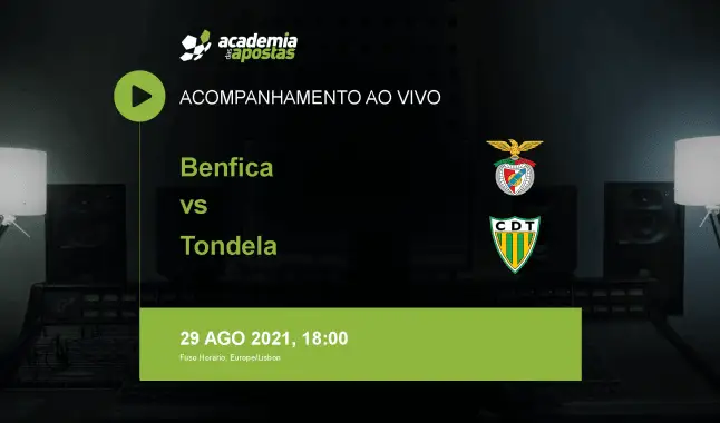 Benfica Tondela livestream | Liga Portugal Betclic | 29 August 2021