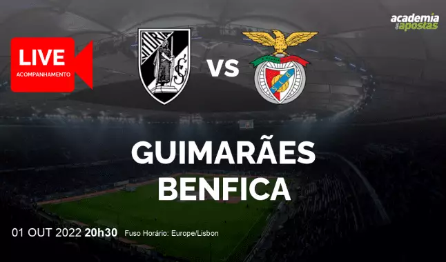 Vitória SC Benfica livestream | Liga Portugal Betclic | 01 October 2022