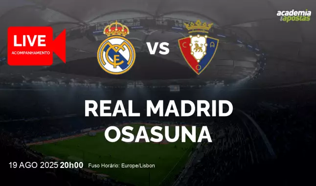 Real Madrid Osasuna livestream | Primera División | 19 August 2025