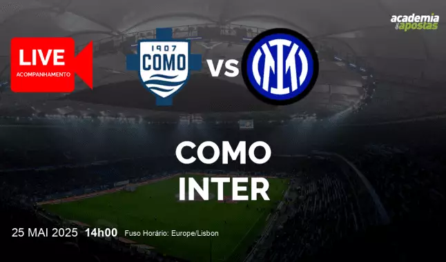 Como Inter livestream | Serie A | 25 May 2025