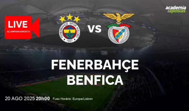 Fenerbahçe Benfica livestream | UEFA Champions League | 20 August 2025
