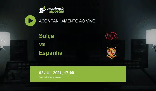 Suíça Espanha livestream | Campeonato Europeu | 02 July 2021