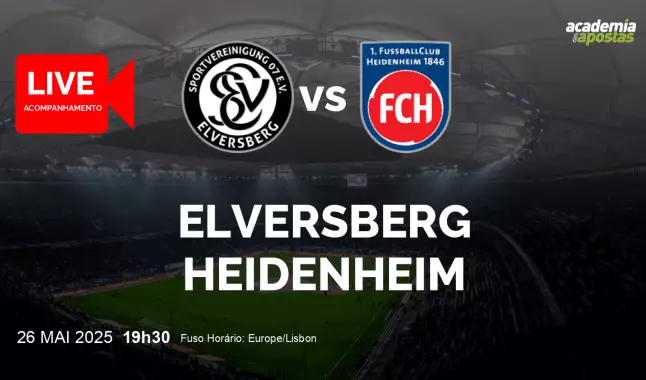Elversberg Heidenheim livestream | Play-offs 1/2 | 26 May 2025