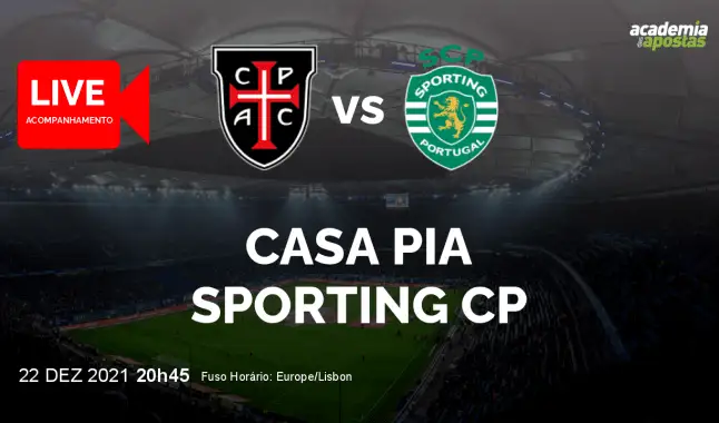 Casa Pia AC Sporting CP livestream | Taça de Portugal | 22 December 2021
