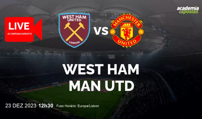 West Ham Man Utd livestream | Premier League | 23 December 2023