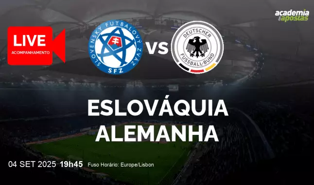 Eslováquia Alemanha livestream | WC Qualification Europe | 04 September 2025