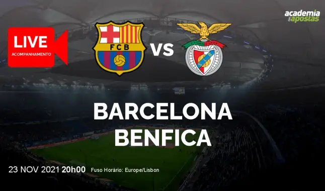 Barcelona Benfica livestream | UEFA Champions League | 23 November 2021