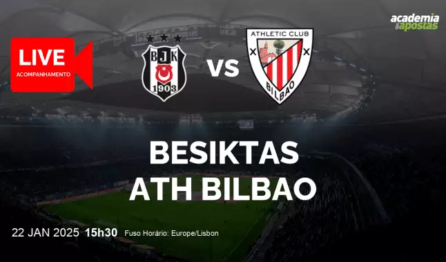 Besiktas Ath Bilbao livestream | UEFA Europa League | 22 January 2025