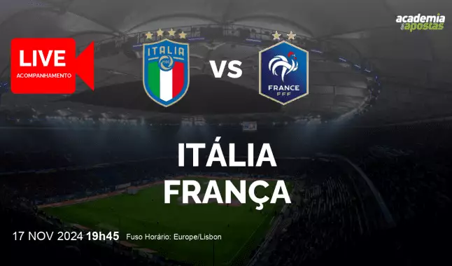 Itália França livestream | UEFA Nations League | 17 November 2024