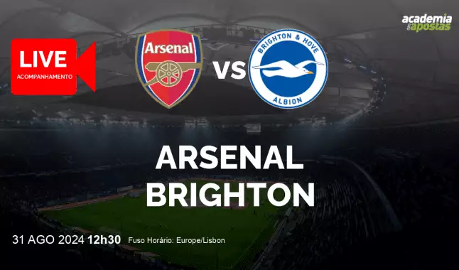 Arsenal Brighton livestream | Premier League | 31 August 2024