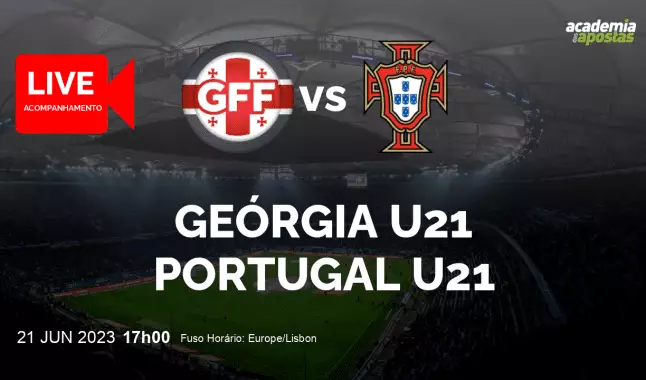 Geórgia U21 Portugal U21 livestream | UEFA U21 Championship | 21 June 2023