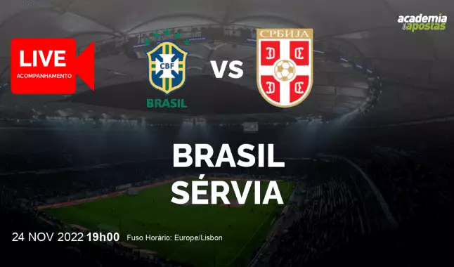 Brasil Sérvia livestream | Mundial | 24 November 2022