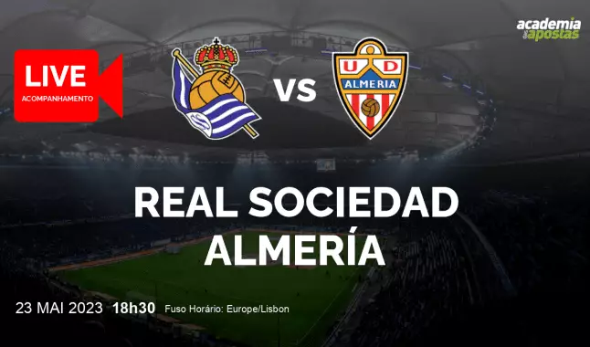 Real Sociedad Almería livestream | Primera División | 23 May 2023