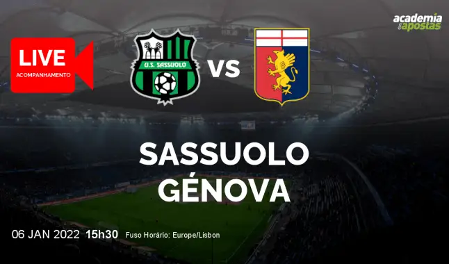 Sassuolo Génova livestream | Serie A | 06 January 2022