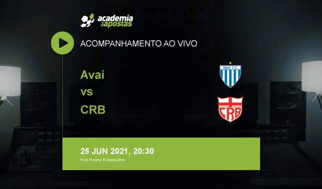 Avaí CRB livestream | Serie B | 25 June 2021