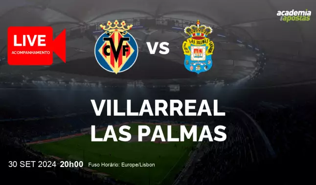 Villarreal Las Palmas livestream | Primera División | 30 September 2024