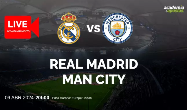 Real Madrid Man City livestream | UEFA Champions League | 09 April 2024