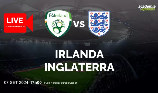 Irlanda Inglaterra livestream | UEFA Nations League | 07 September 2024