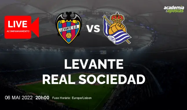 Levante Real Sociedad livestream | Primera División | 06 May 2022